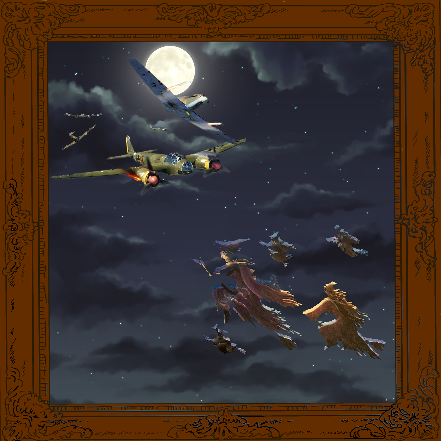 witches vs nazis air battle